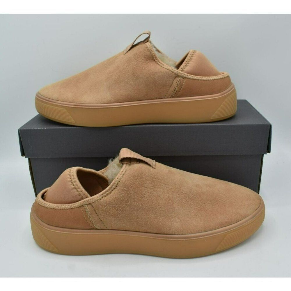 ECCO Womens EUR 41 US 10‎ - 10.5 Street Tray Toffee Slip On Lined Nubuck Shoes